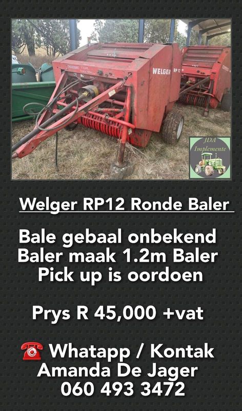 Welger RP12 ronde baler