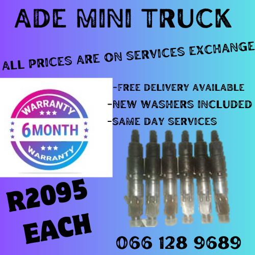 ADE MINI TRUCK DIESEL INJECTORS FOR SALE ON EXCHANGE OR TO RECON YOUR OWN