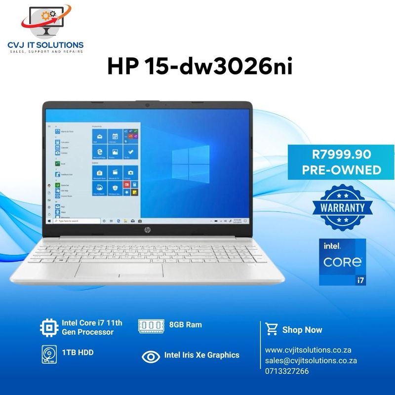 HP 15-dw3026ni Core i7 11th Gen