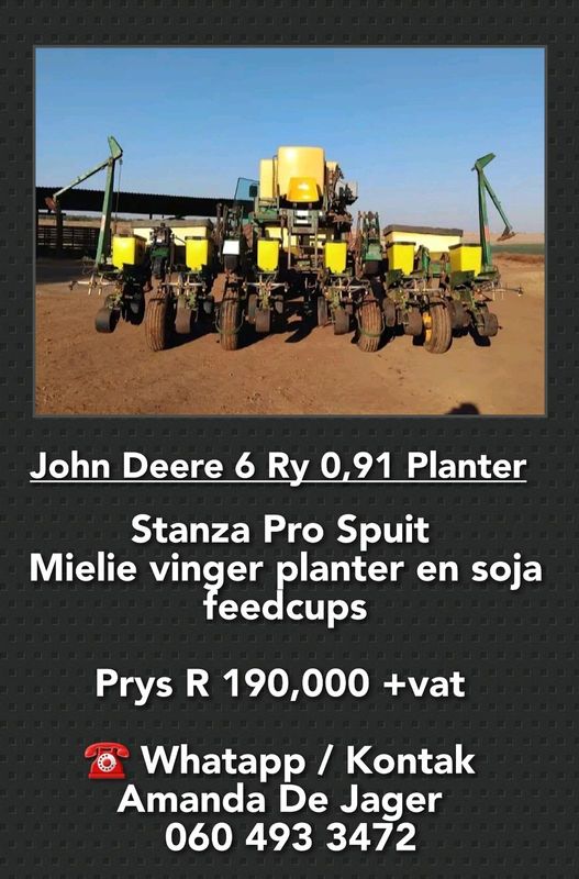 John Deere 6 ry 0,91 planter