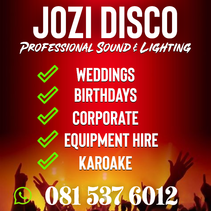 Jozi Disco and DJ Services, Professional Sound and Lighting at Reasonable Prices