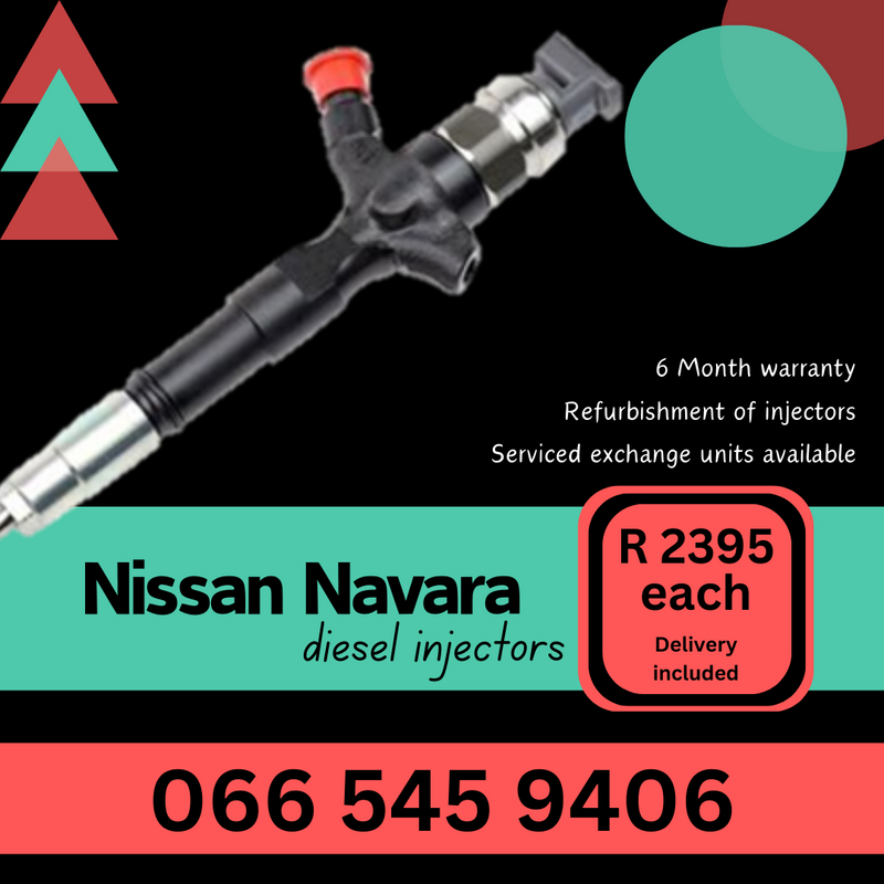 Nissan Navara diesel injectors for sale on exchange with 6 month warranty