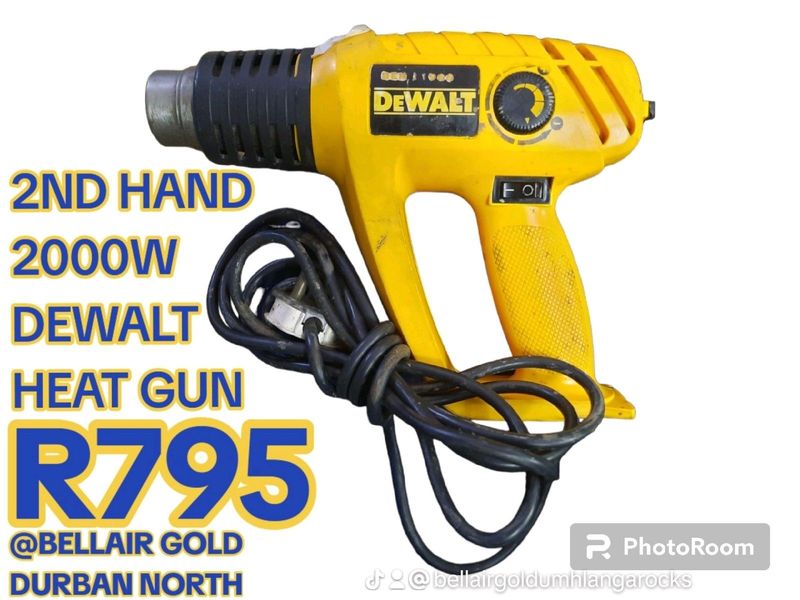 2ND HAND DEWALT 2000W HEAT GUN