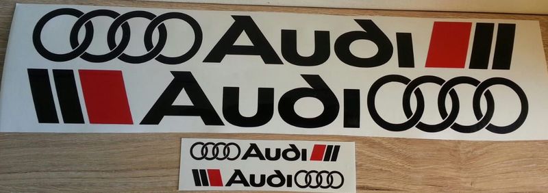 Audi side decals stickers / vinyl cut graphics