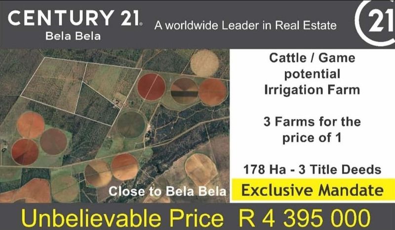 176Ha Farm For Sale in Bela Bela