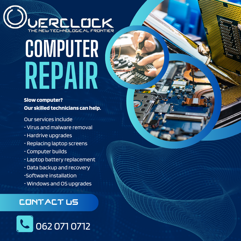 Overclock: IT Support Specialists For Repairs, Services, Sales and IT Solutions