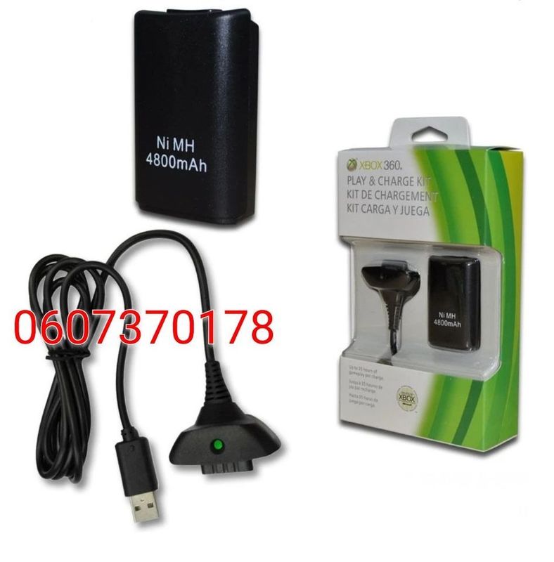 Xbox 360 Controller Battery Pack with Charging Cable (Brand New)