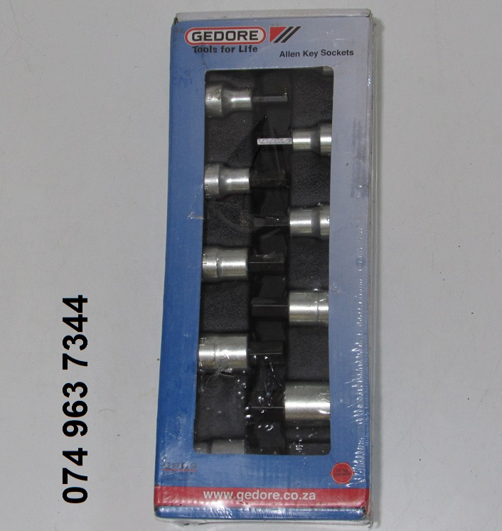 Gedore 10pc Metric Allen Key Socket Set 1/2&#34; Drive 5-19mm*NEW*