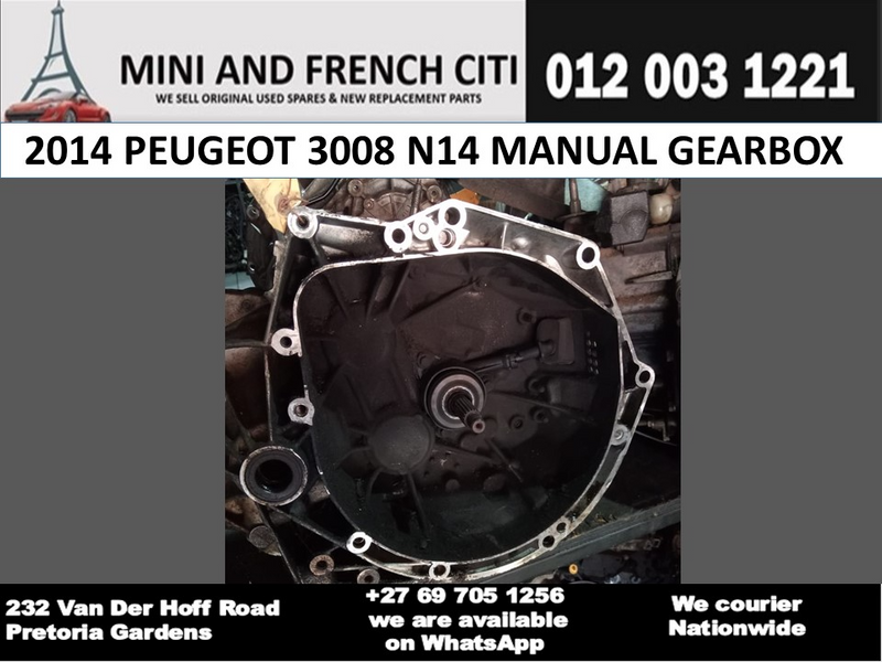 Peugeot 3008 N14 Gearbox for Sale