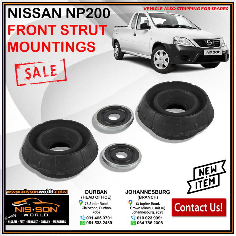 NISSAN NP200 FRONT STRUT MOUNTINGS