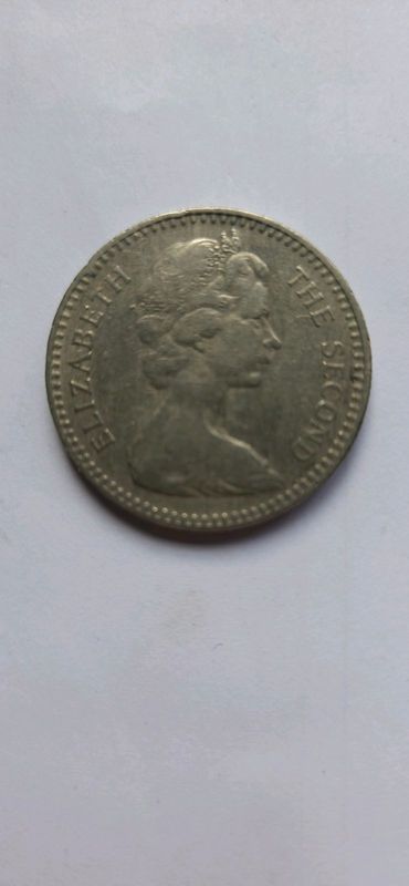 1964 Rhodesia 25 Cent Coin Elizabeth The Second