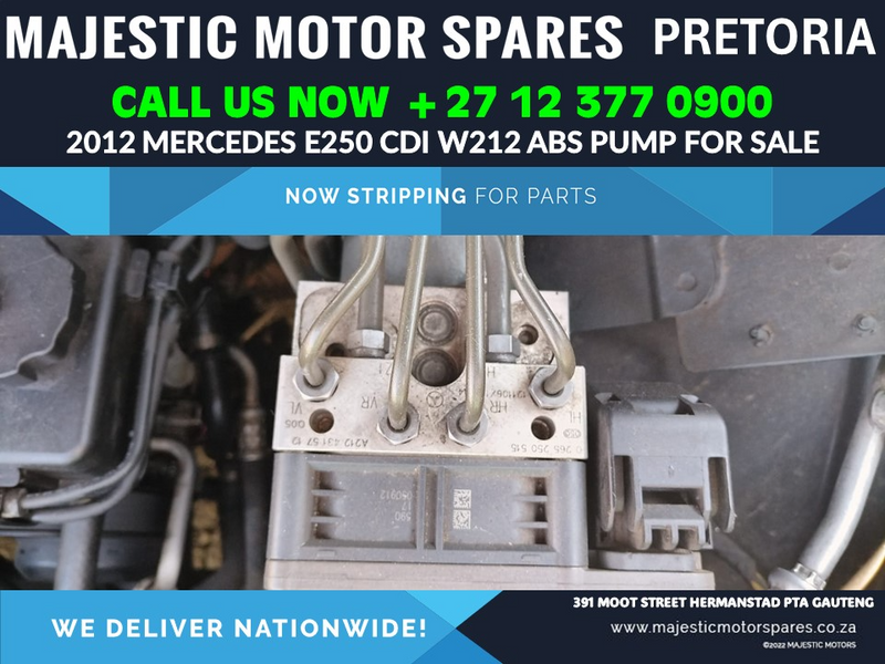 Mercedes E250 cdi W212 ABS pump for sale used