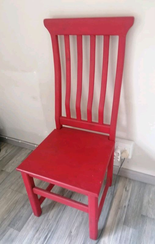 Painted, wooden chair
