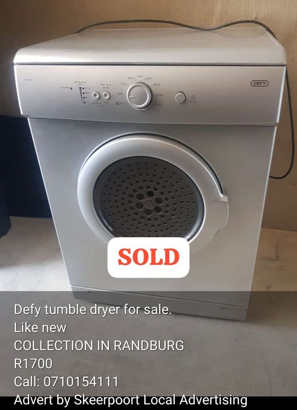 Defy tumble dryer for sale