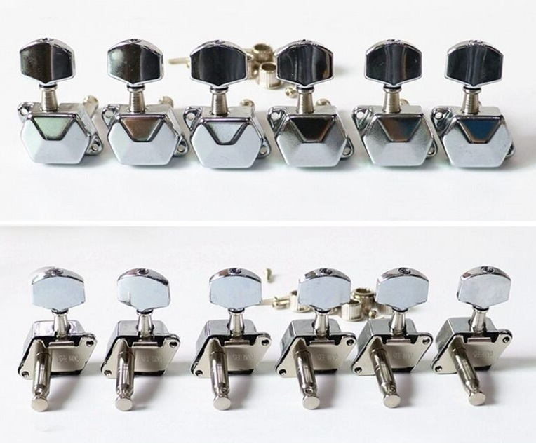 Diamond Back Style Tuners Set of 6 Right (for 8mm holes)