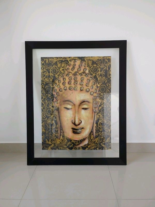 Wall Painting Buddha in Frame