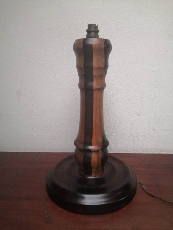 Beautiful solid wood table lamp.