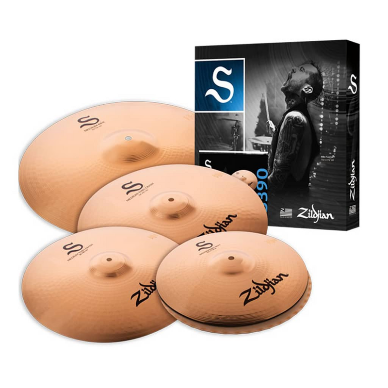 Zildjian S390 cymbals in the S Family Performer Set