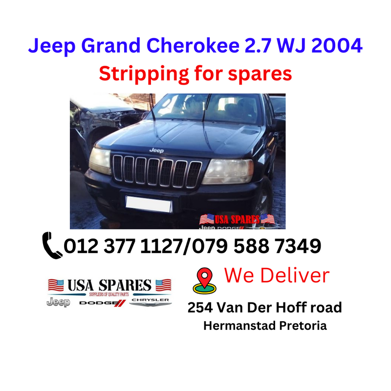 Stripping For Spares –Jeep Grand Cherokee 2.7 WJ 2004