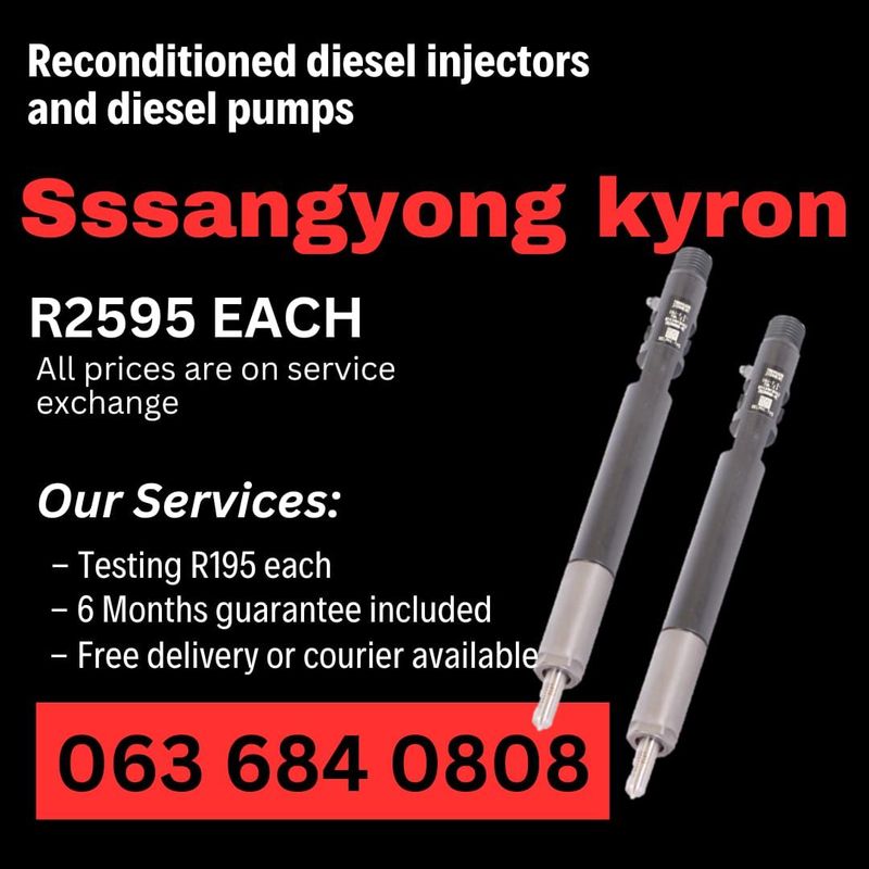 SSANGYONG KYRON DIESEL INJECTORS FOR SALE WITH WARRANTY