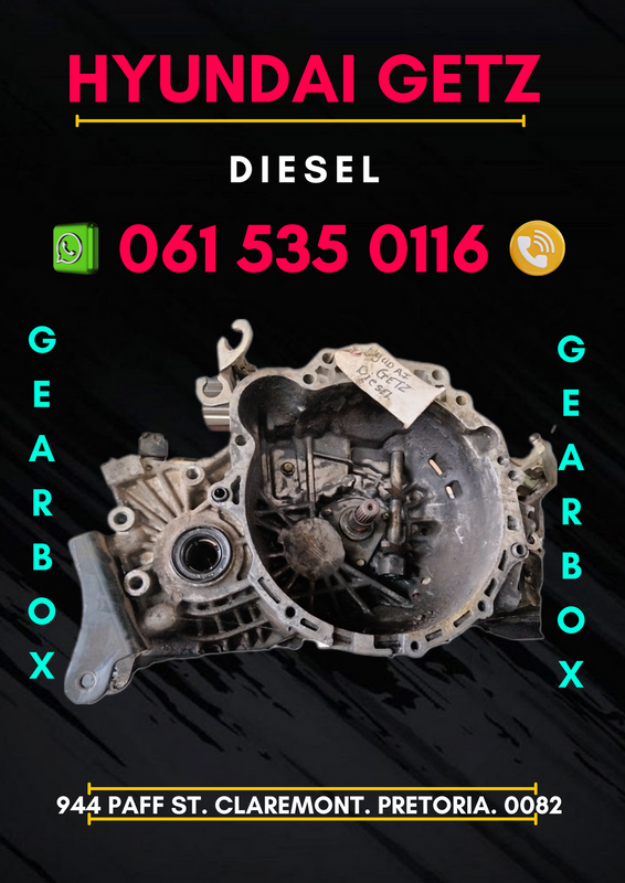 Hyundai getz diesel gearbox R4500 Whatsapp me today 0636348112