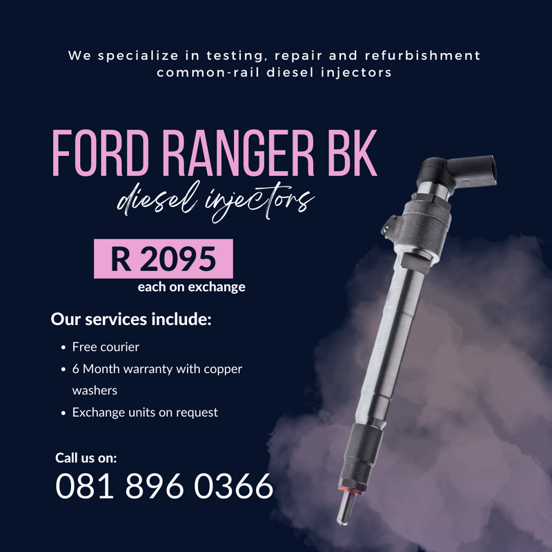 FORD RANGER 3.2 BK DIESEL INJECTORS WITH 6 MONTH WARRANTY