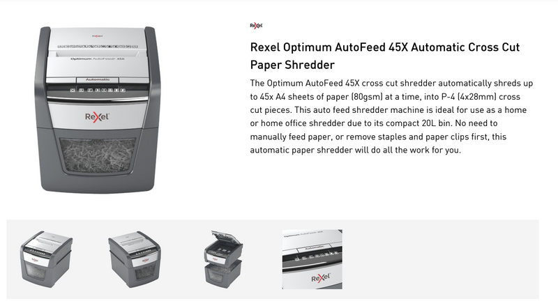 Rexel Paper Shredder