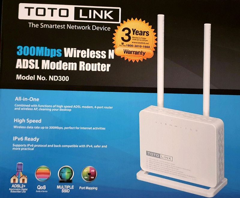 NEW &amp; UNUSED - 300Mbps Wireless ADSL Router