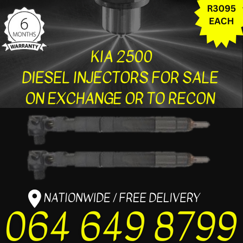 KIA 2500 diesel injectors for sale on exchange 6 months warranty