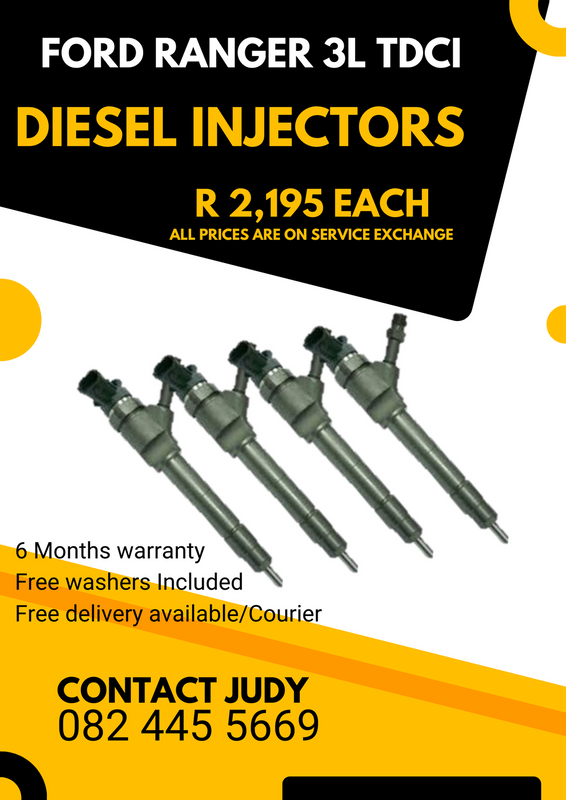 Ford Ranger 3L TDCI Diesel Injectors