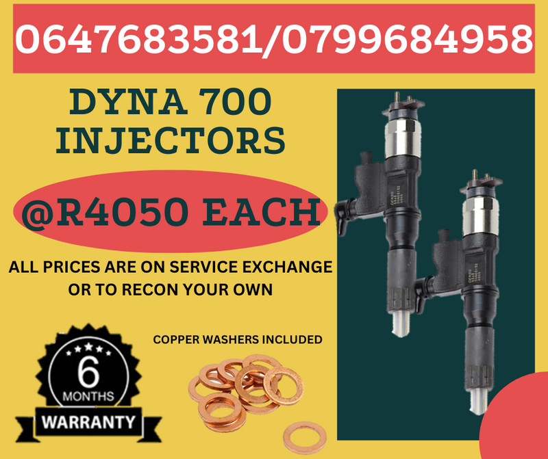 DYNA 700 DIESEL INJECTORS/ WE RECON AND SELL ON EXCHANGE