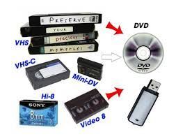 Convert analogue Videos, VHS, miniDv to digital media. Video editing.