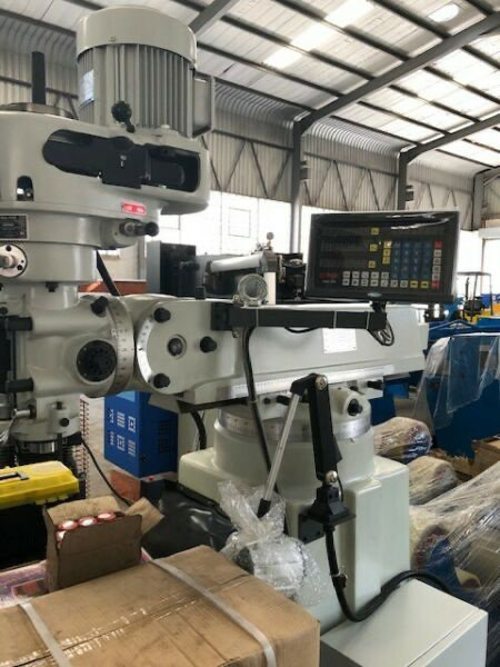 Milling Machine, Turret Mill, 5HP, 3 Axis DRO System, Brand New
