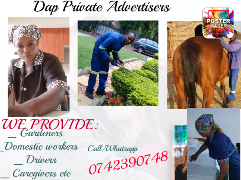 WE PROVIDE SKILLED DOMESTIC WORKERS, DRIVERS, CAREGIVERS, CHEFS ETC