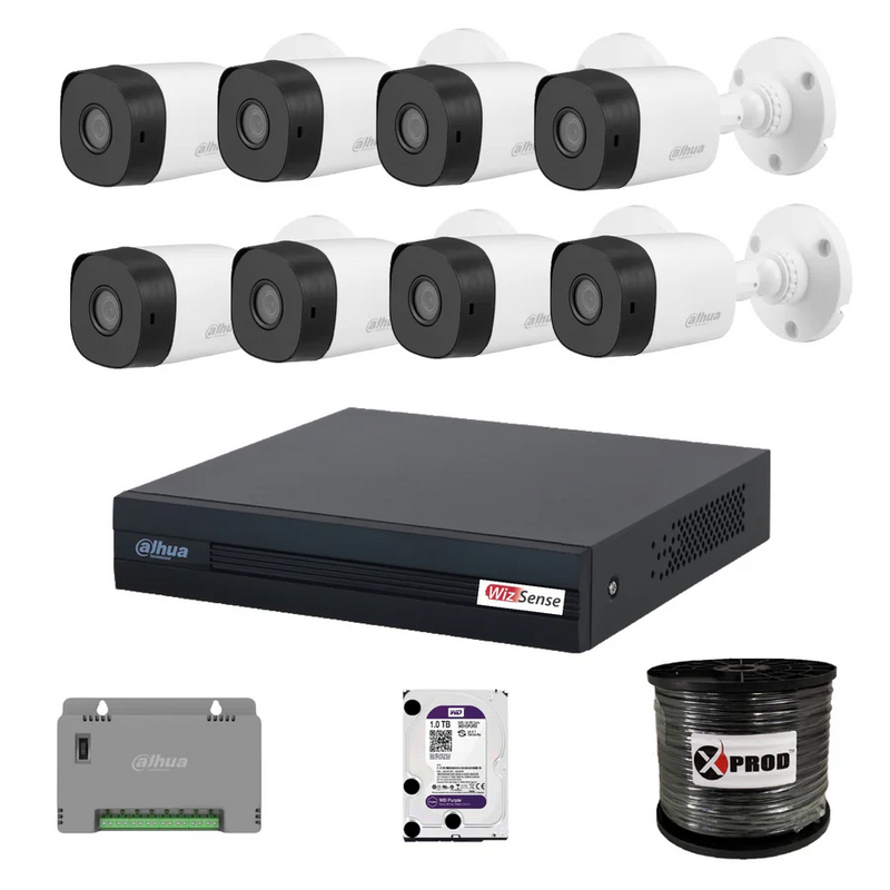 Dahua 8 Channel 1080P Complete Kit - H.265 for R4999 - INSTALLATION OPTIONAL