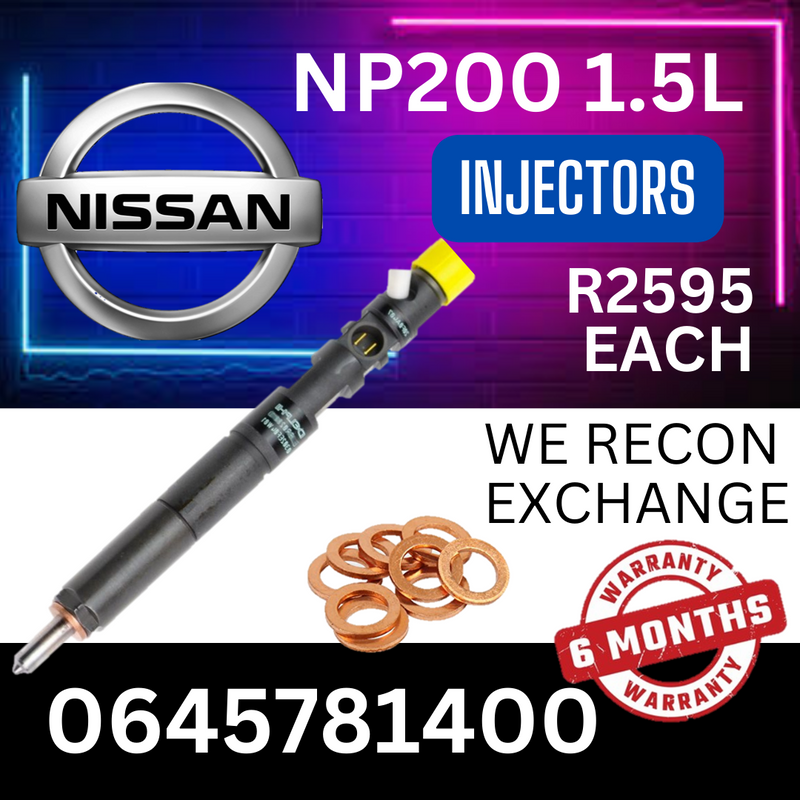 Nissan NP200 1.5L diesel injectors for sale