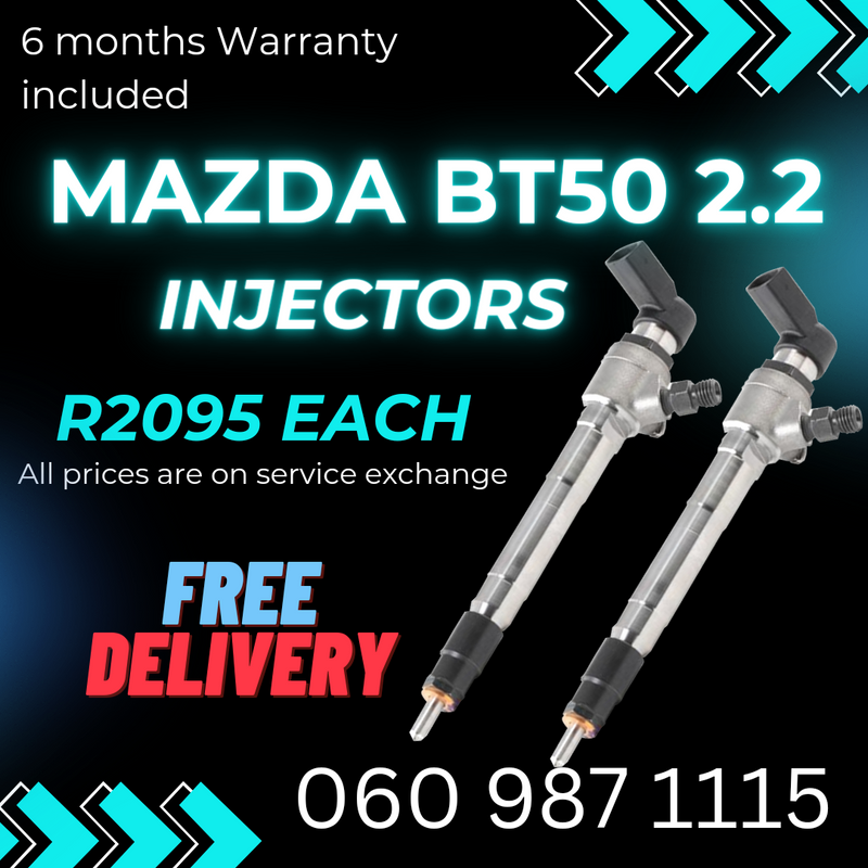 MAZDA BT50 2.2 DIESEL INJECTORS FOR SALE WITH WARRANTY