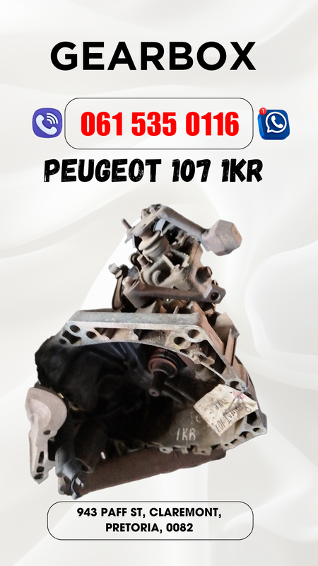 Peugeot 107 1KR gearbox R4500 Call me 0636348112