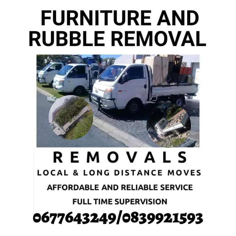 REMOVALS AND DELIVERY SERVICE AROUND CAPE TOWN Anything you want to move from or throw away