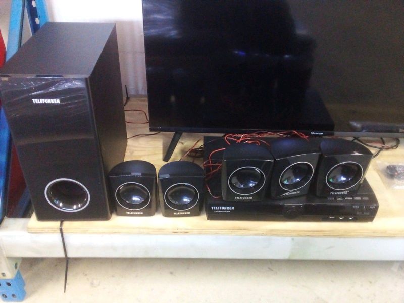 Aiwa 5.1 channel home theater system.  Brand new