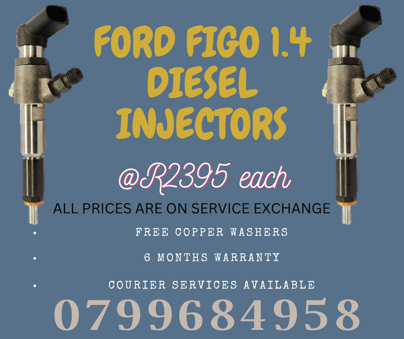 FORD FIGO 1.4 DIESEL INJECTORS/ FREE COPPER WASHERS