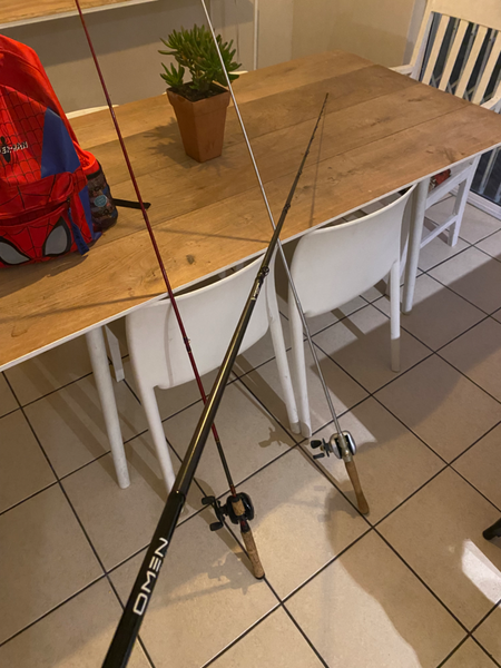 Bass fishing rod and reel, Milnerton