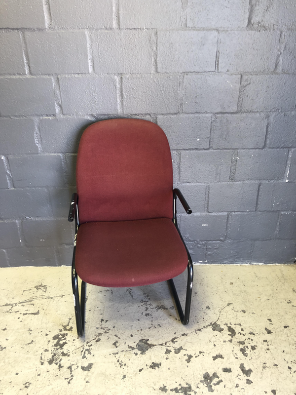 Red Visitors Chair- A23371