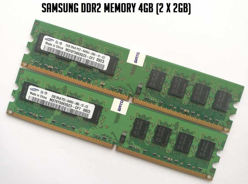 Samsung DDR2 Memory 4GB (2 x 2GB)