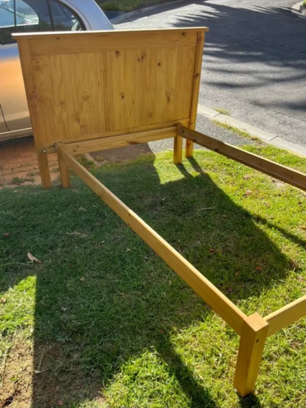 Pine Bed Double and 3 Quarter with Head boards