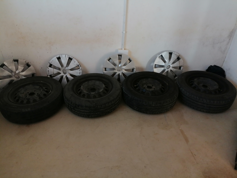 Used 15 inch Steelies rims and tyres 4R3000