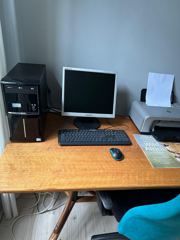 LG desktop Computer and Colour Printer