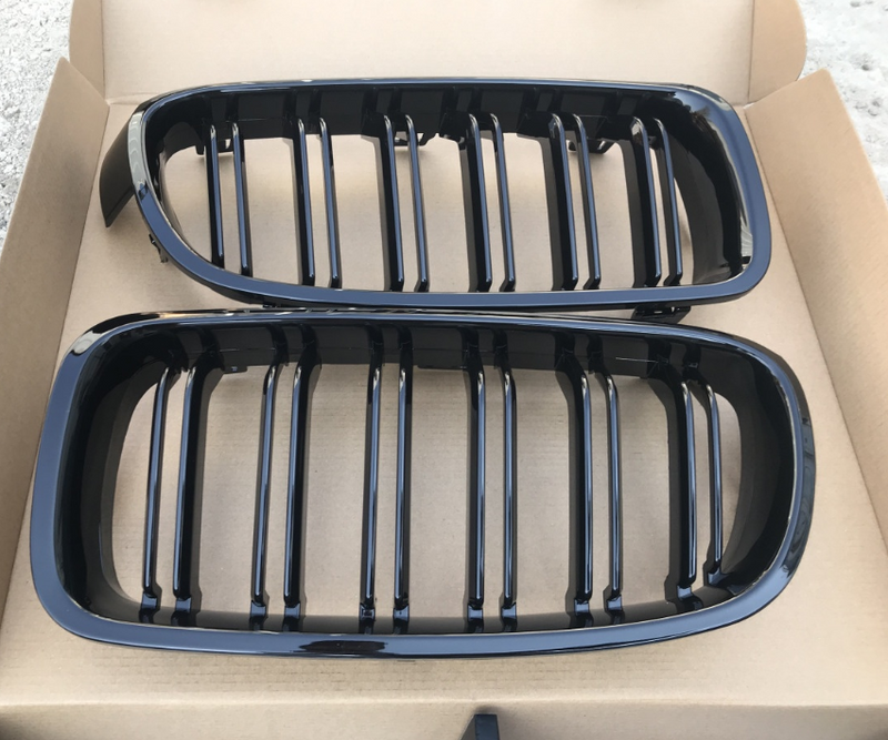 BMW F30 M3 STYLE KIDNEY GRILLES SET GLOSS BLACK FOR SALE  R950