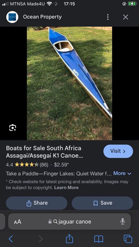 Jaguar canoe