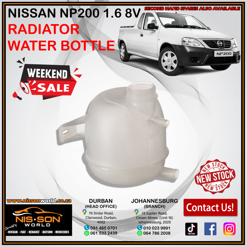 NISSAN NP200 1.6 8V RADIATOR WATER BOTTLE